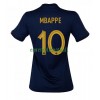 Maillot de Supporter France Kylian Mbappé 10 Domicile Coupe du Monde 2022 Pour Femme